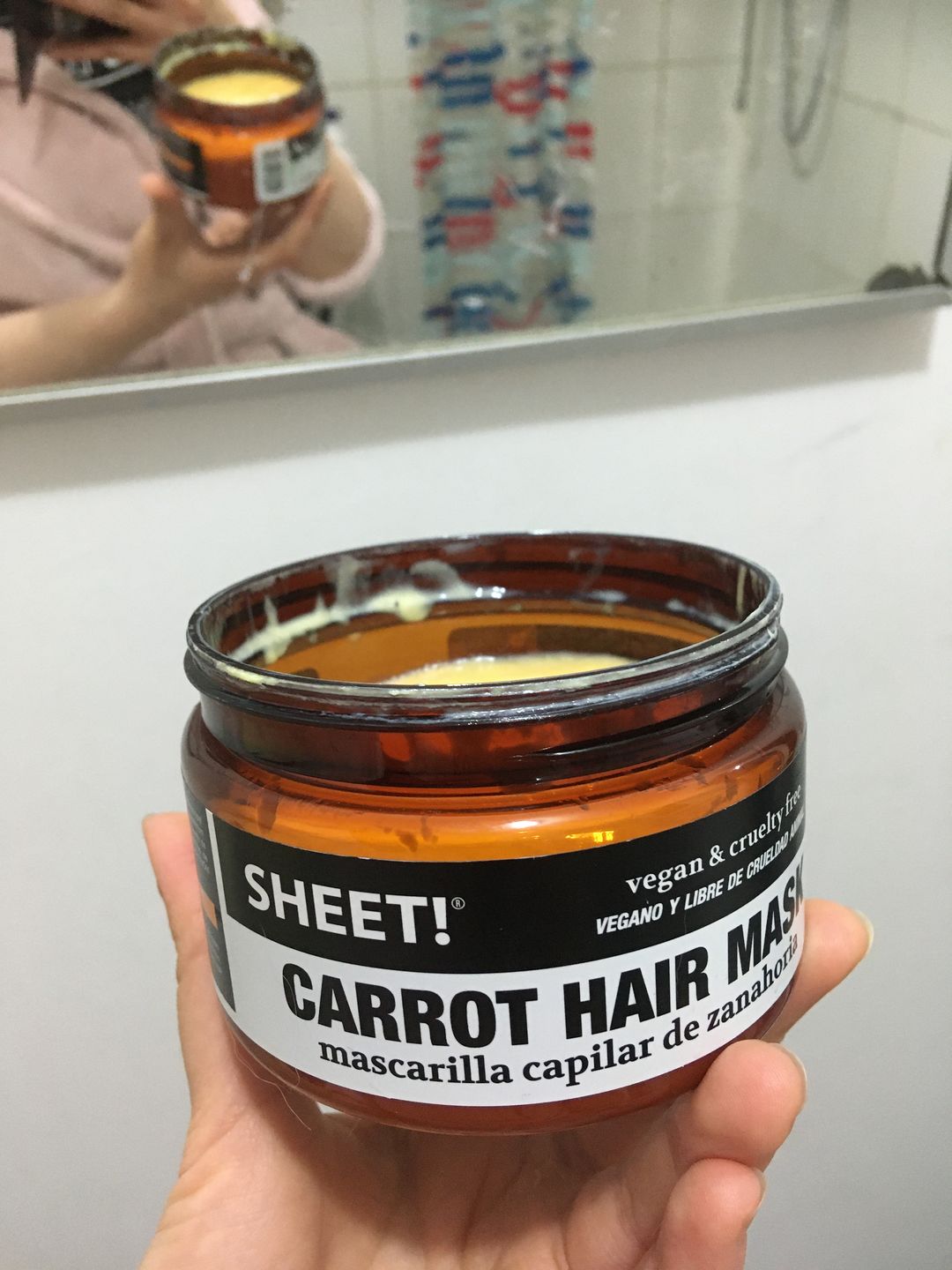 Customer photo review of CARROT MASK