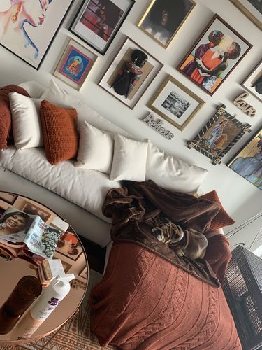 Customer photo review of Feathers Sectional