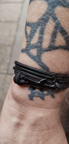 Customer photo review of "Shark" tracking bracelet