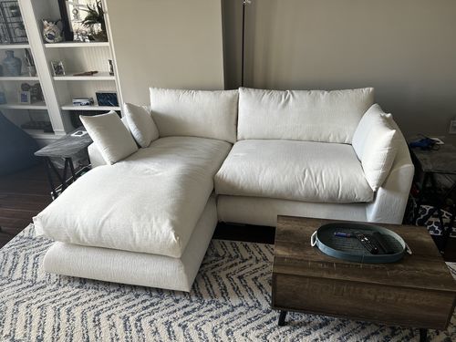 Customer photo review of Feathers Sectional