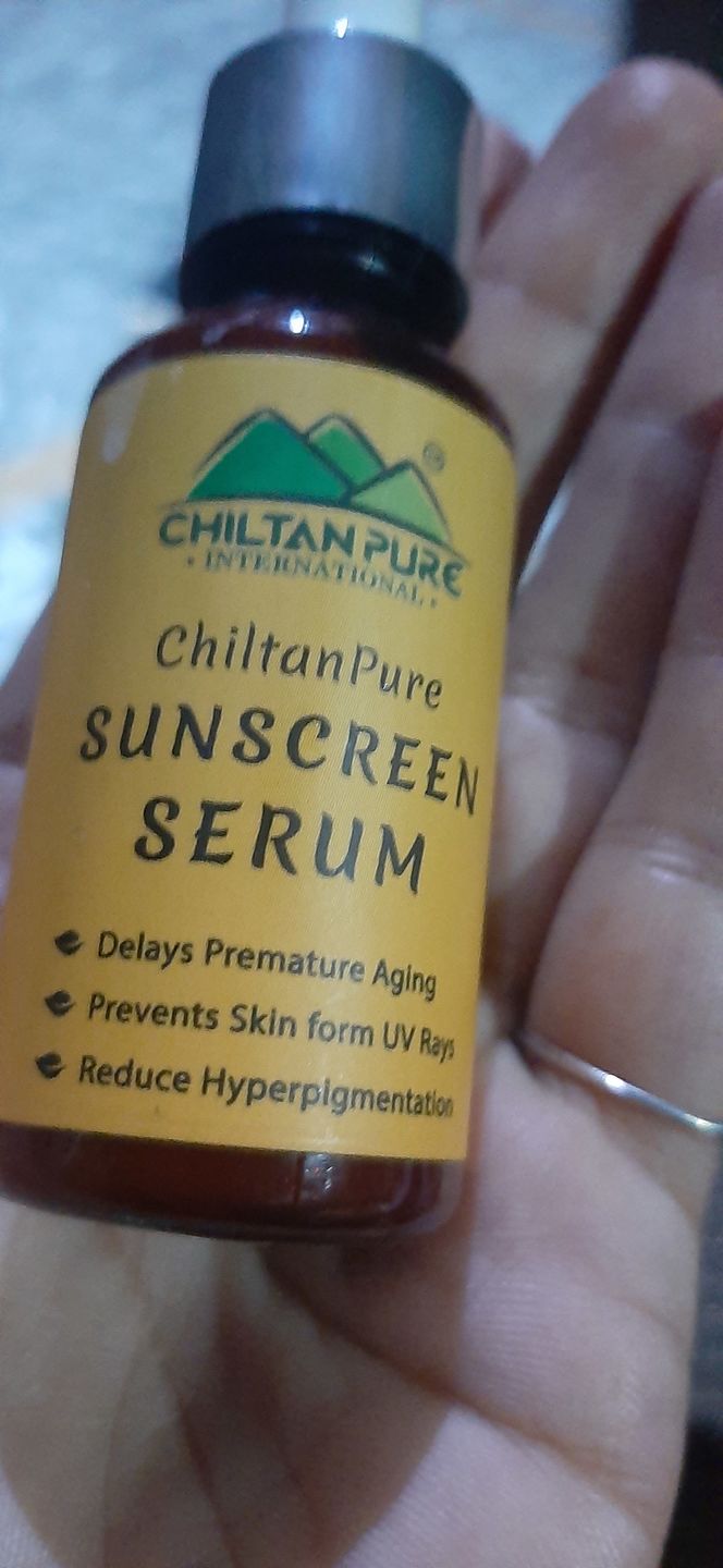Customer photo review of Sunscreen Serum – Delays Premature Aging, Prevents Skin from UV Rays, Reduce Hyperpigmentation & Risk of Skin Cancer 30ml