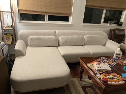 Customer photo review of Solid Wood Sectional