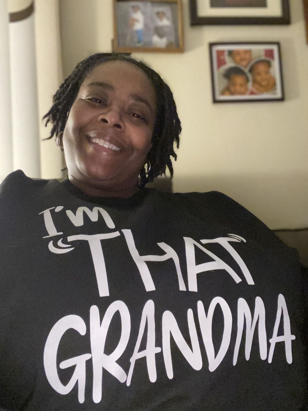 Customer photo review of I'm That Grandma Sweatshirt