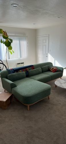 Customer photo review of Solid Wood Sectional