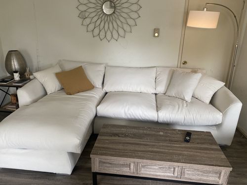 Customer photo review of Feathers Sectional