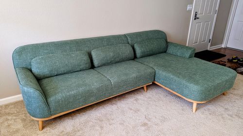 Customer photo review of Solid Wood Sectional