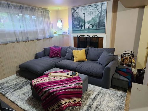 Customer photo review of Feathers Sectional