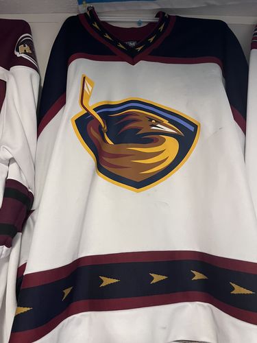 Customer photo review of Vintage Atlanta Thrashers Custom Name CCM NHL Jersey Size XL