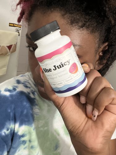 Customer photo review of Flower Power® 'She Juicy' Vaginal Moisture Supplement (60ct/ea)