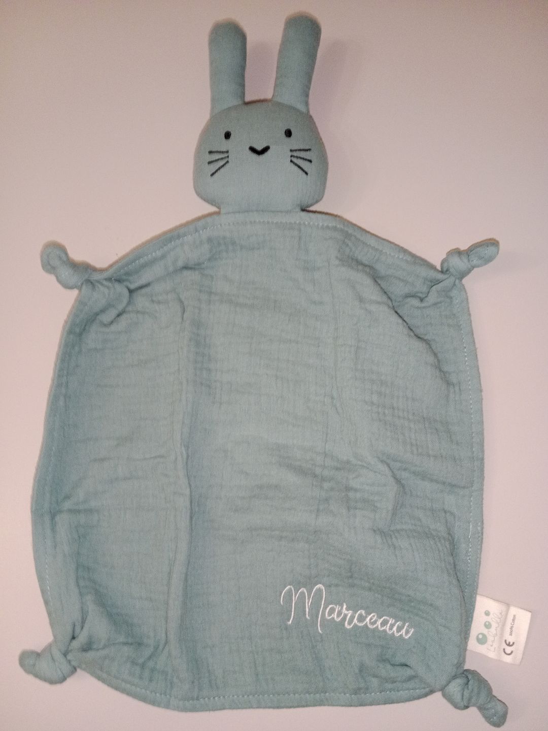 Customer photo review of Doudou Bébé - Lapin "Marceau"