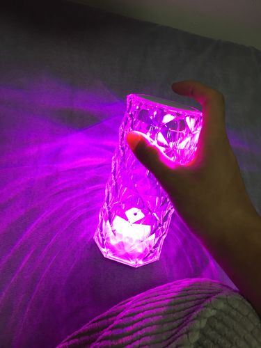 Customer photo review of Crystal Bar Table Light