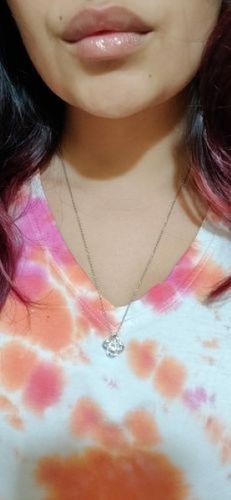 Customer photo review of Collar de nudo con tarjeta dedicatoria - Estaré contigo por siempre