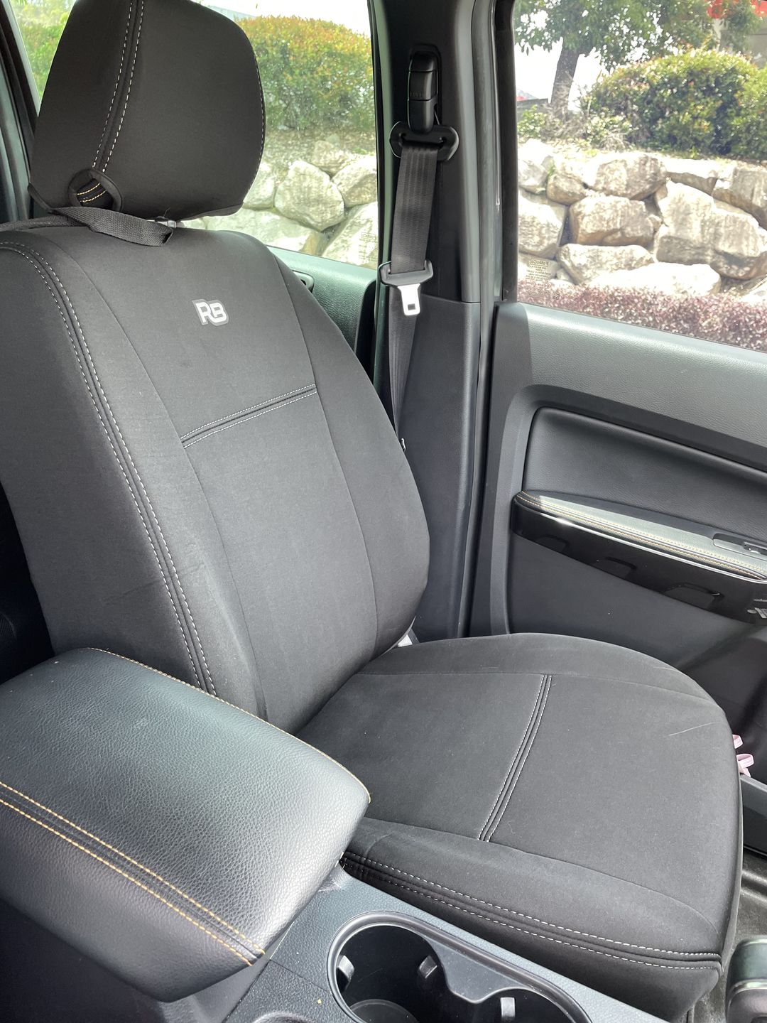 Customer photo review of Ford Ranger PX III Neoprene 2x Front Seat Covers (Available)