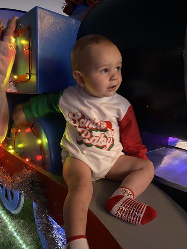 Customer photo review of Santa Baby Romper