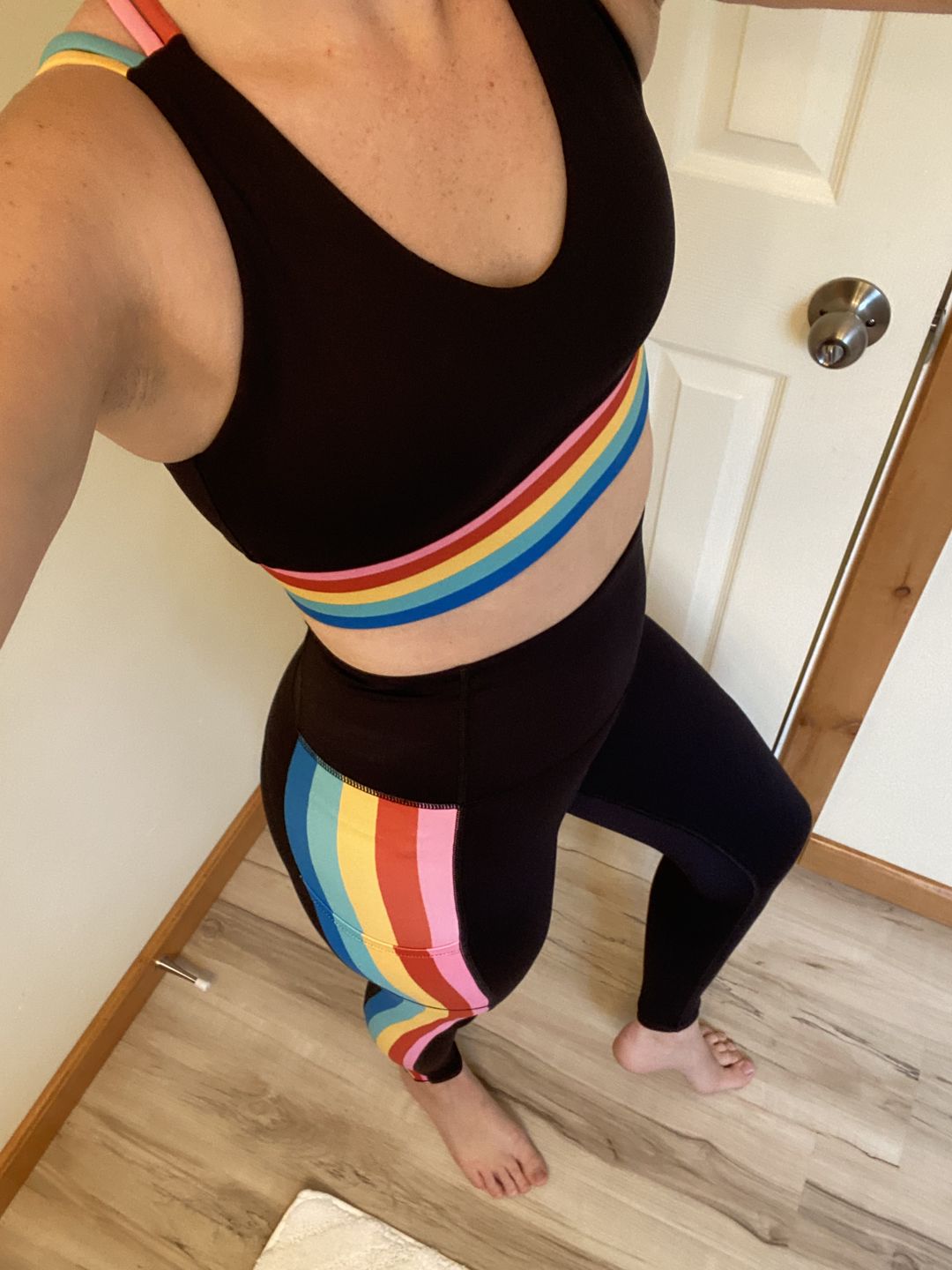 Customer photo review of Inspire Leggings - Rainbow | MT SPORT