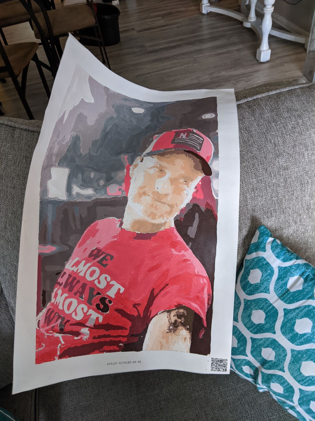 Customer photo review of Personalized Paint By Number Kits - Upload Any Photo