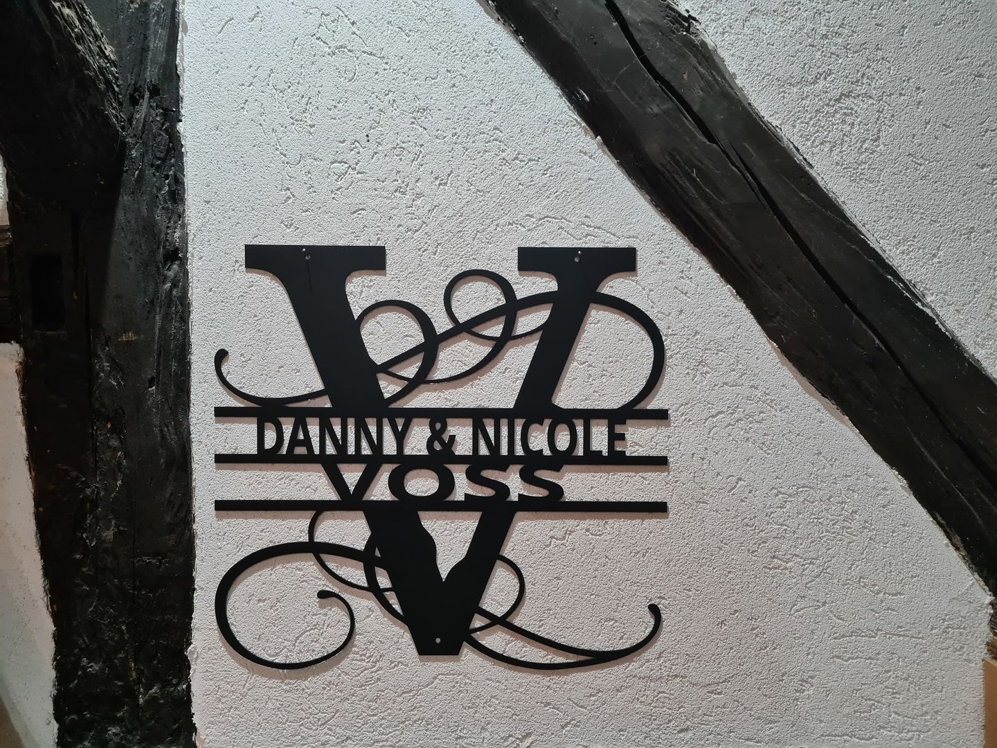 Customer photo review of Namens-Monogramm zweizeilig (personalisierbar)