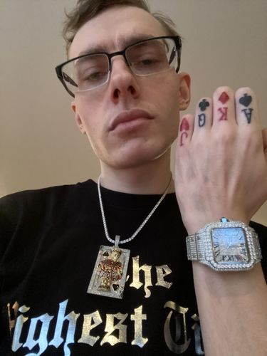 Customer photo review of VVS Moissanite Tennis Chain or Bracelet