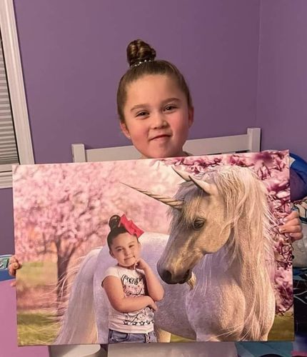 Customer photo review of Pink Unicorn