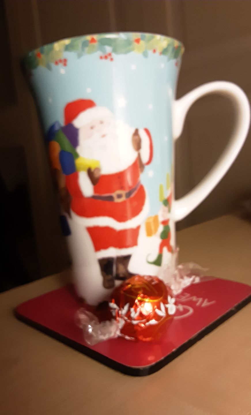 Customer photo review of Dark Roast Decaffeinated Coffee Blend - Swiss Water Decaf/CO2 Process - Strength 5 - Decadent Decaf
