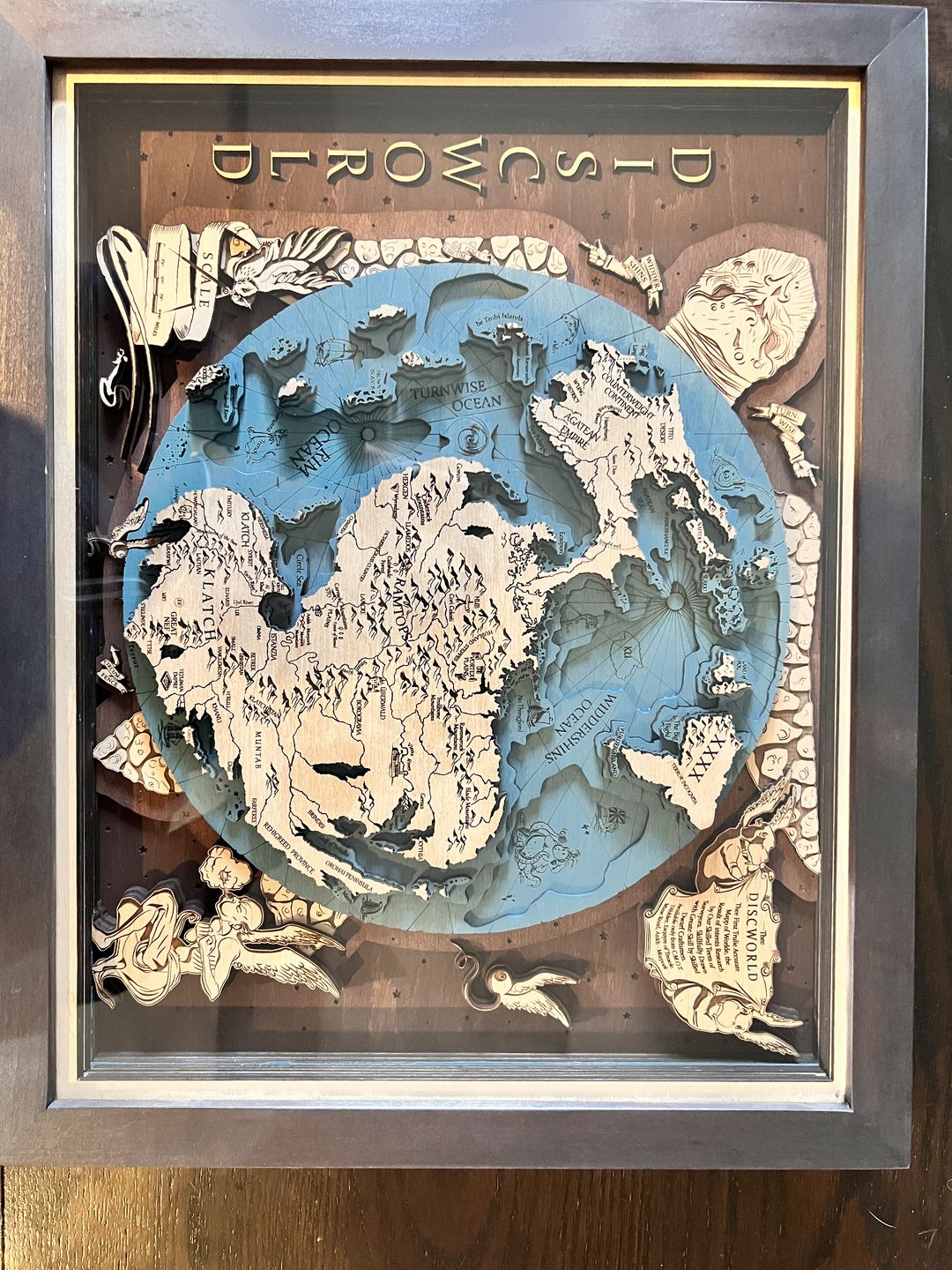 Customer photo review of 3D DISCWORLD MAP