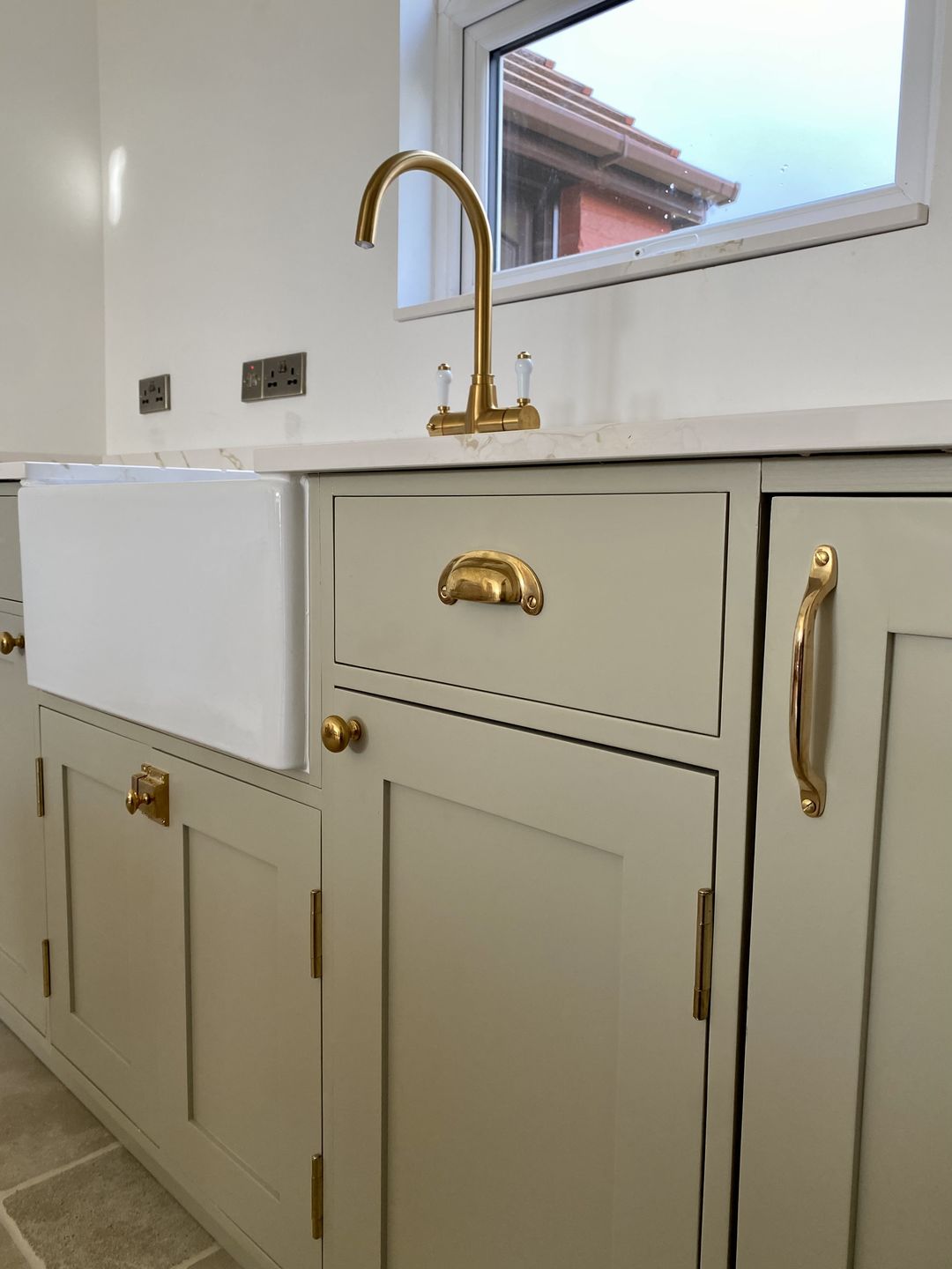 Customer photo review of Classic Polished Brass Cupboard Handles