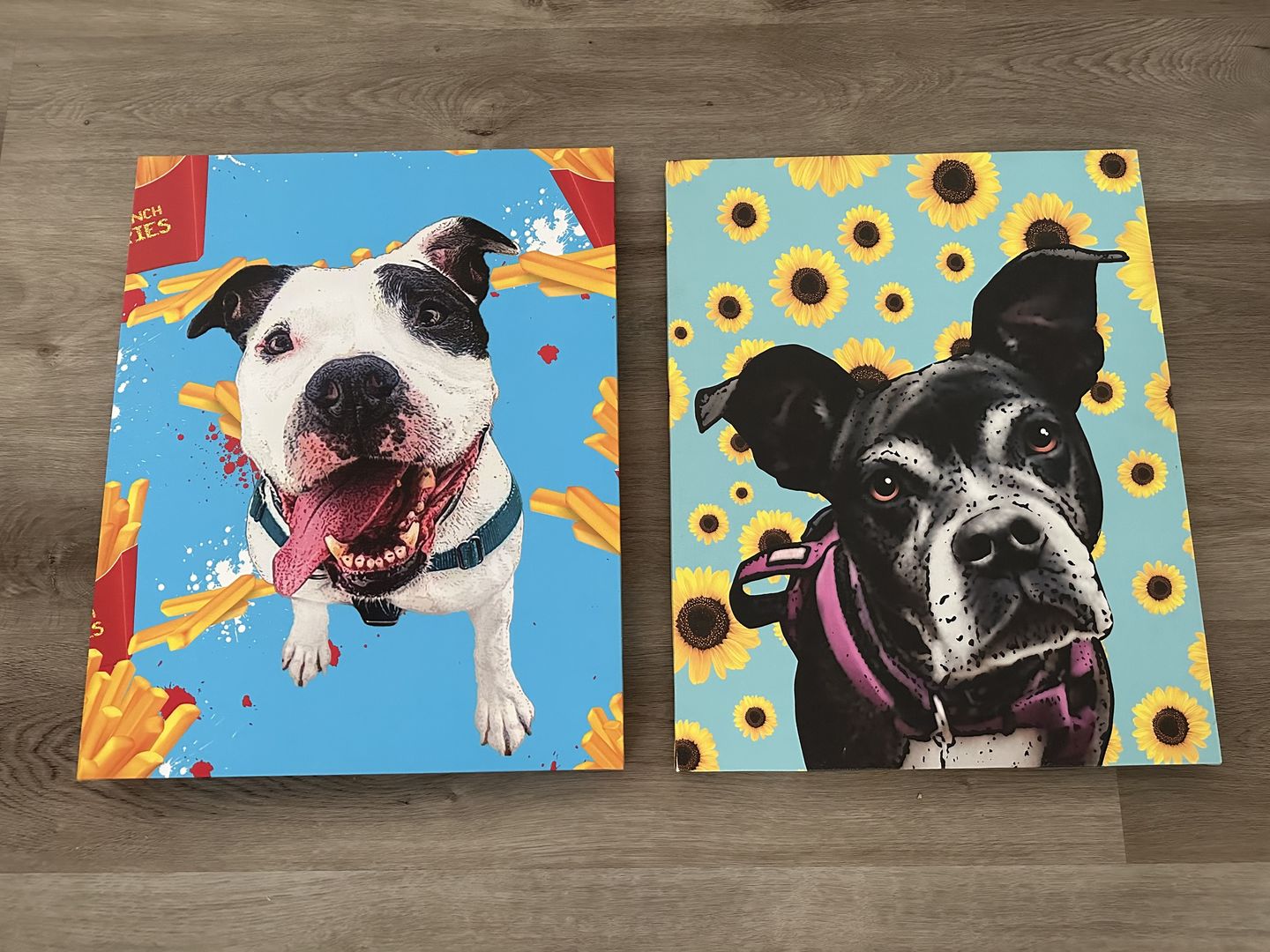 Customer photo review of Custom Pet Art Canvas Wrap