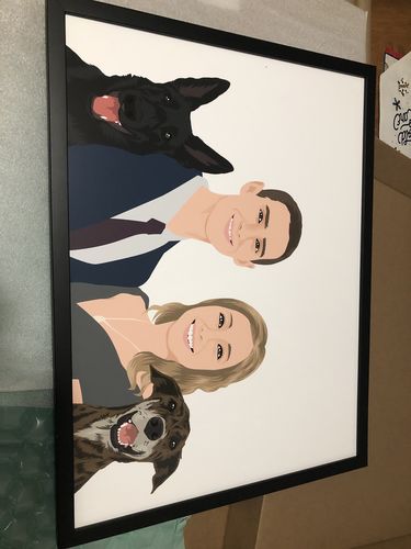 Customer photo review of Custom Fur-mily Portrait