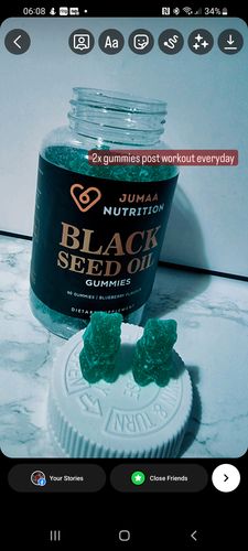 Customer photo review of Black Seed Oil Gummies