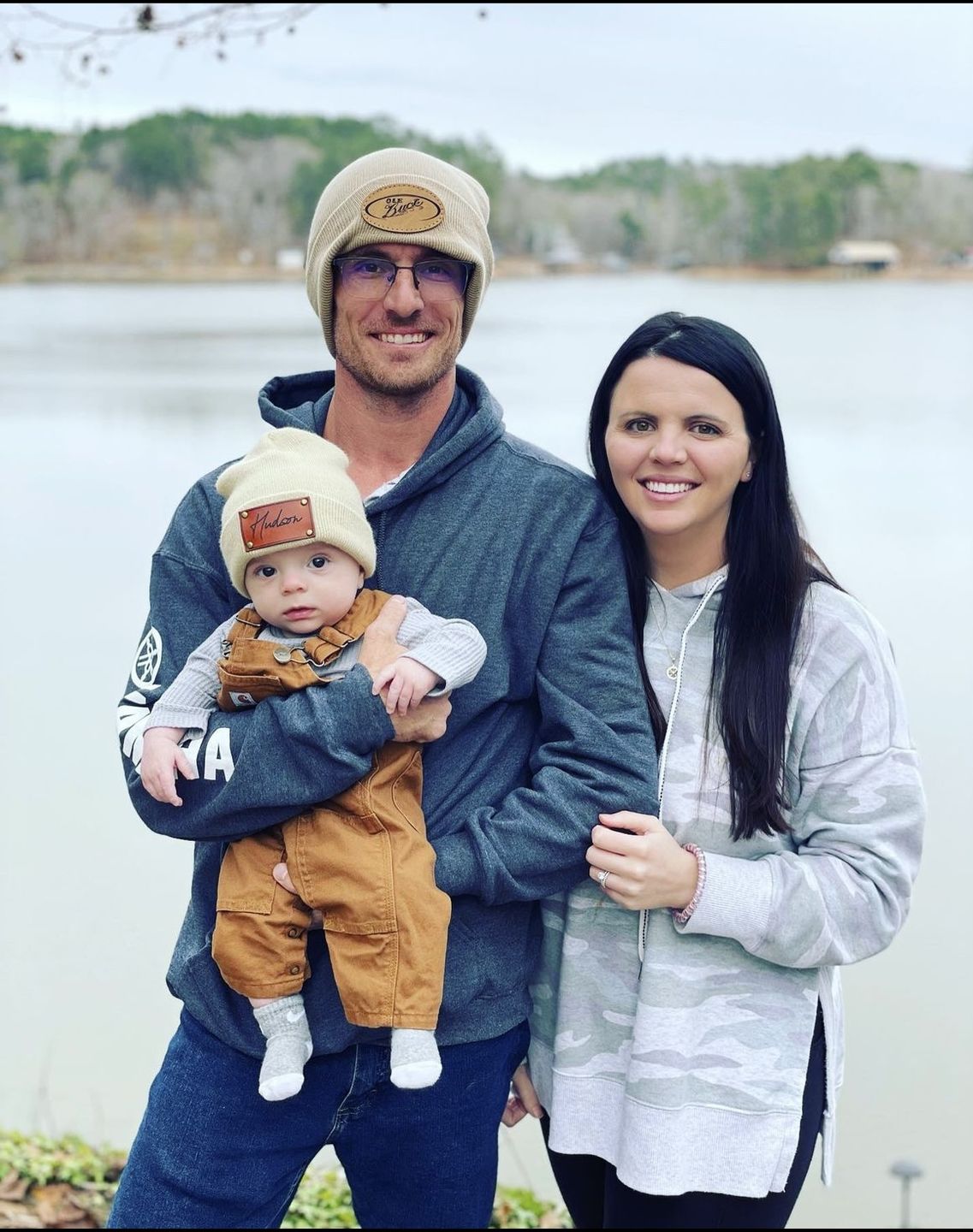 Customer photo review of Custom Leather Patch Beanie