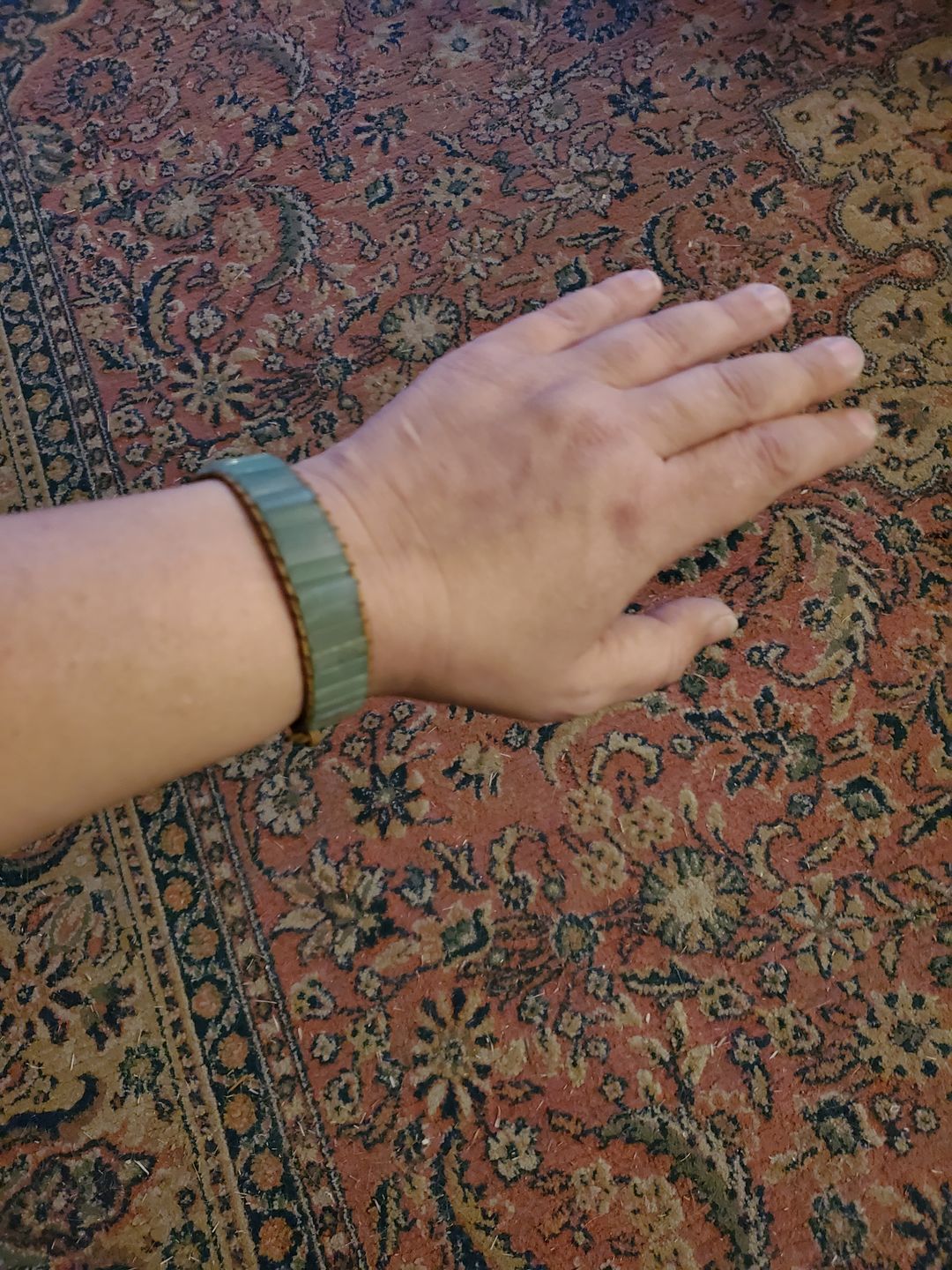 Customer photo review of Green Aventurine Bracelet