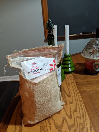 Customer photo review of Raw Himalayan Gourmet Pink Crystal Salt - Fine Grain (5 LB)