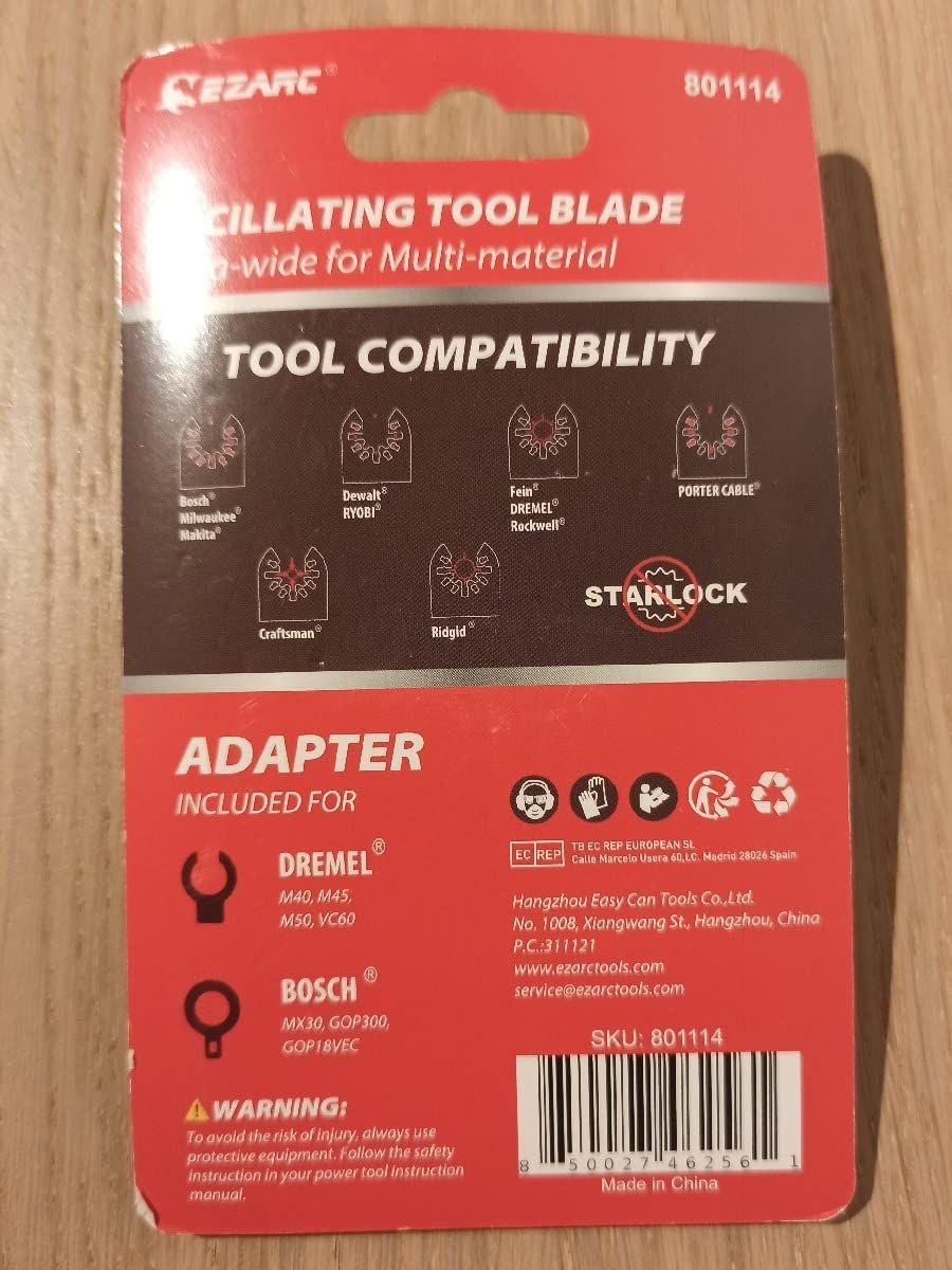 Customer photo review of Extended Teeth Oscillating Blade For Wood/Metal/Hard Material,OITi65