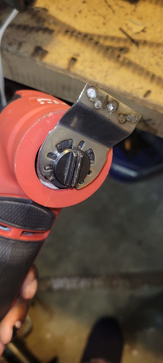 Customer photo review of 1-3/4 in. Titanium Powerful Cutting Oscillating Blade For Wood, Metal and Hard Material