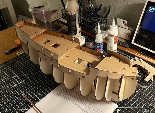 Reseña con foto de un cliente sobre Maqueta Barco San Martín