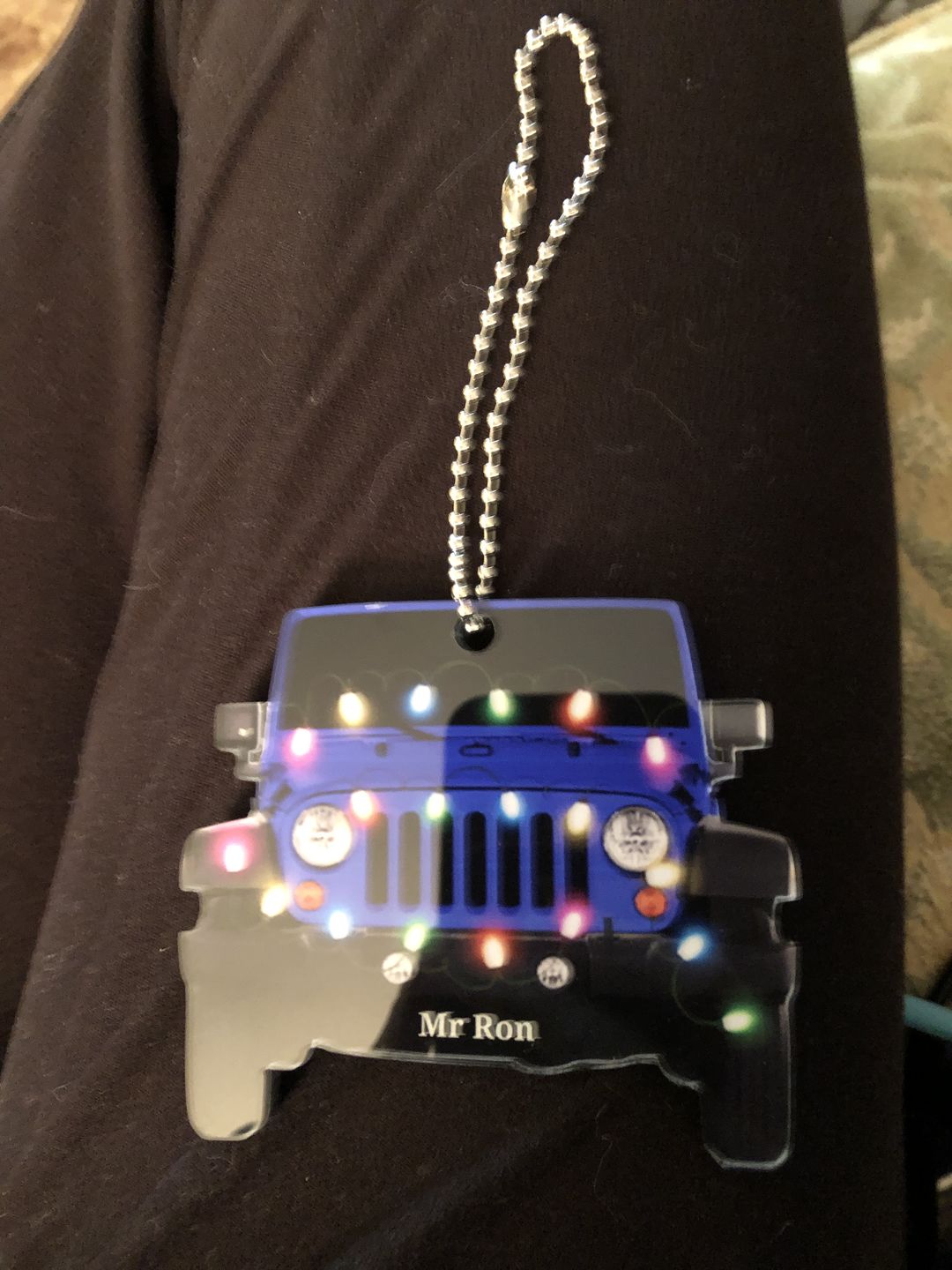 Customer photo review of Personalized Car Acrylic Christmas Ornament