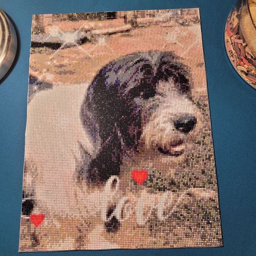 Customer photo review of Eigen Foto Diamond Painting