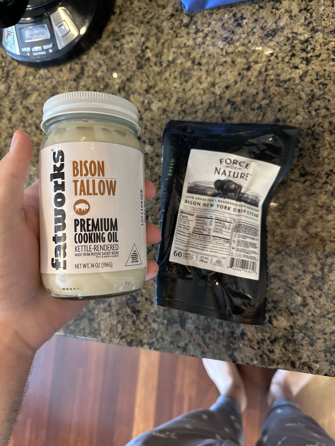 Customer photo review of Pasture Raised Bison Tallow a.k.a. Thunderfat (14 oz)