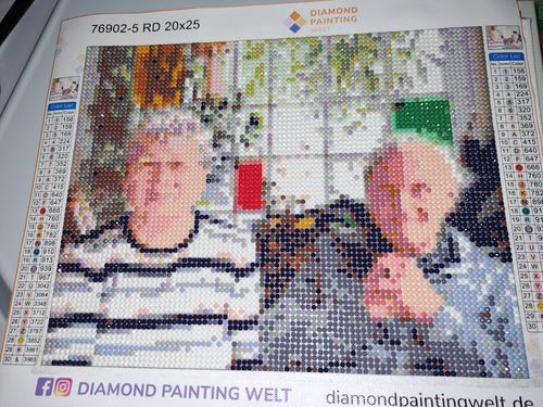 Kundenbewertung mit Foto zu Eigenes Foto Diamond Painting