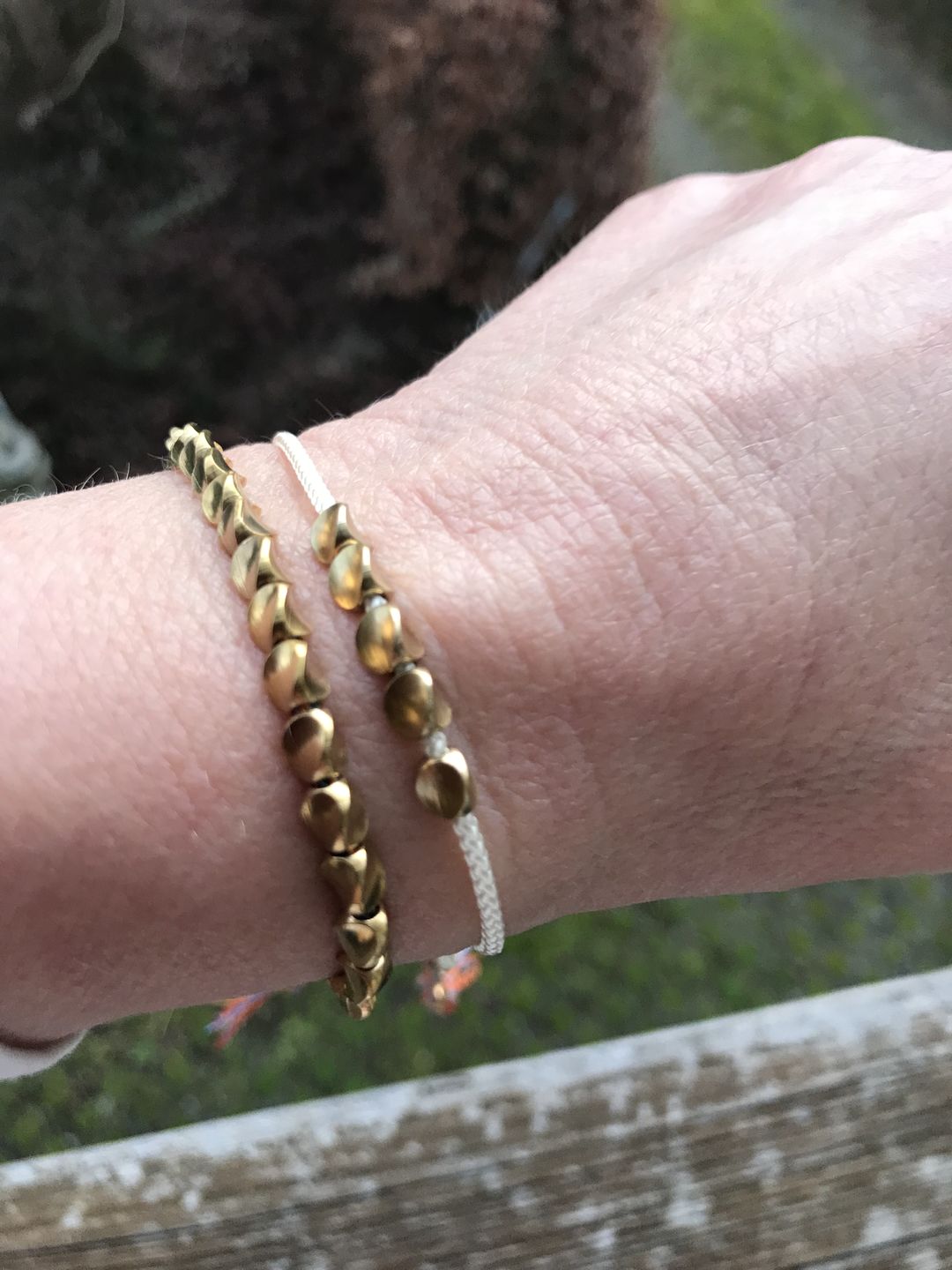 Customer photo review of Edles Tibetisches Glücksarmband