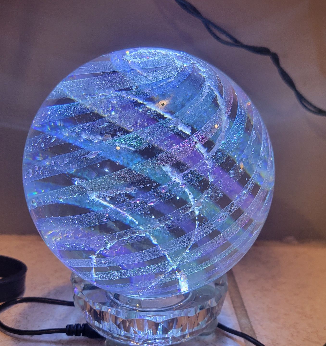 Customer photo review of Lucite Light Stand - White Light