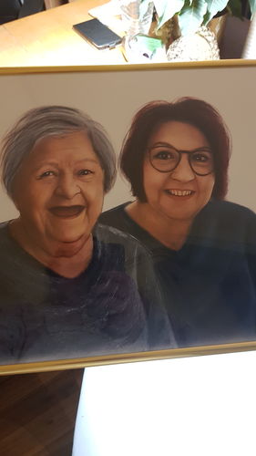 Customer photo review of Auftragsmalerei - Portrait zeichnen lassen - Portraitzeichnungen bestellen