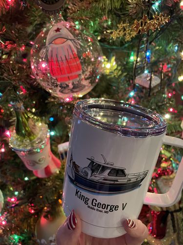 Customer photo review of Custom Insulated Stainless Steel Mugs