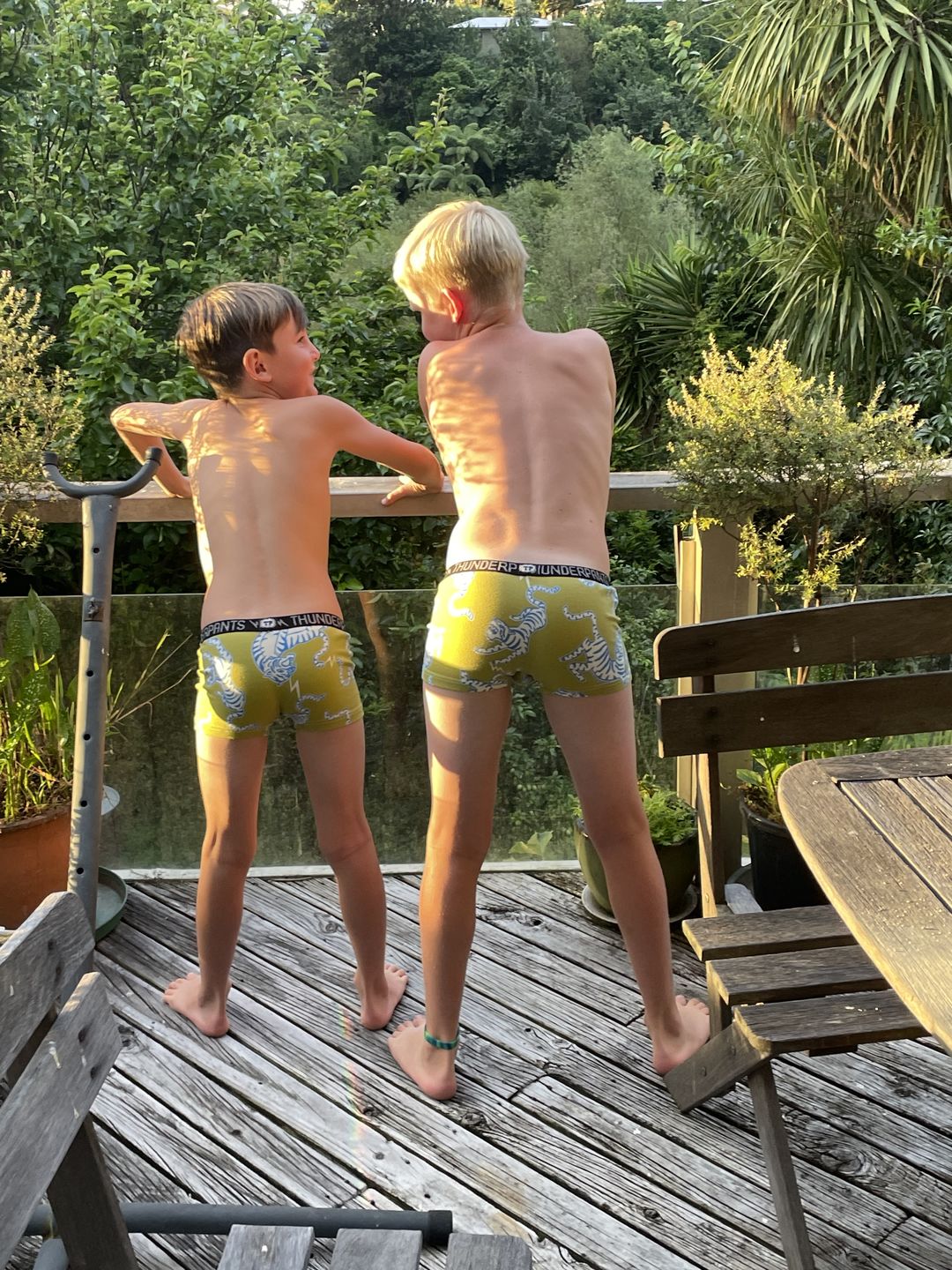 Customer photo review of Kids Boxer Plain Black