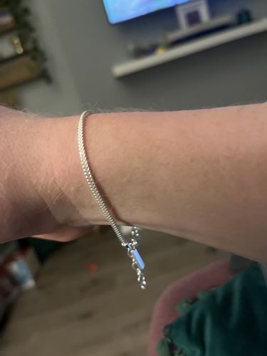 Customer photo review of Mini Franco Bracelet - Silver