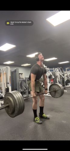 Customer photo review of PR Powerlifting 13mm Belt w/ Lever Buckle - Black/Red