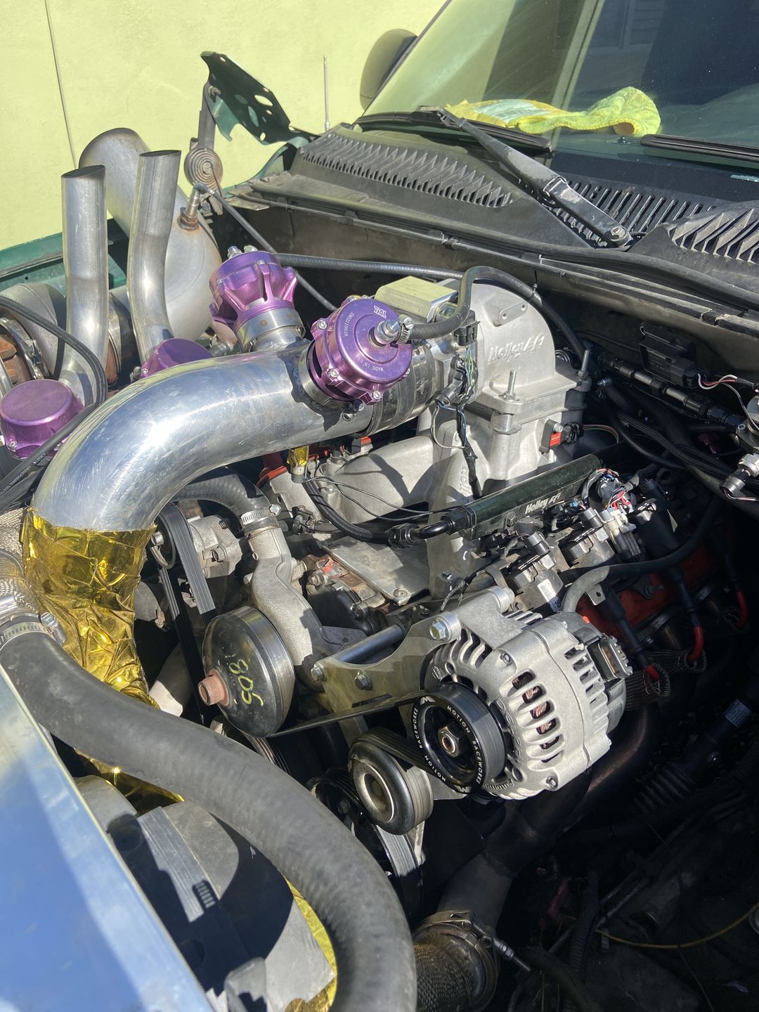 Customer photo review of LS 3" OD Billet Overdrive Alternator Pulley 6 Rib 10-10042