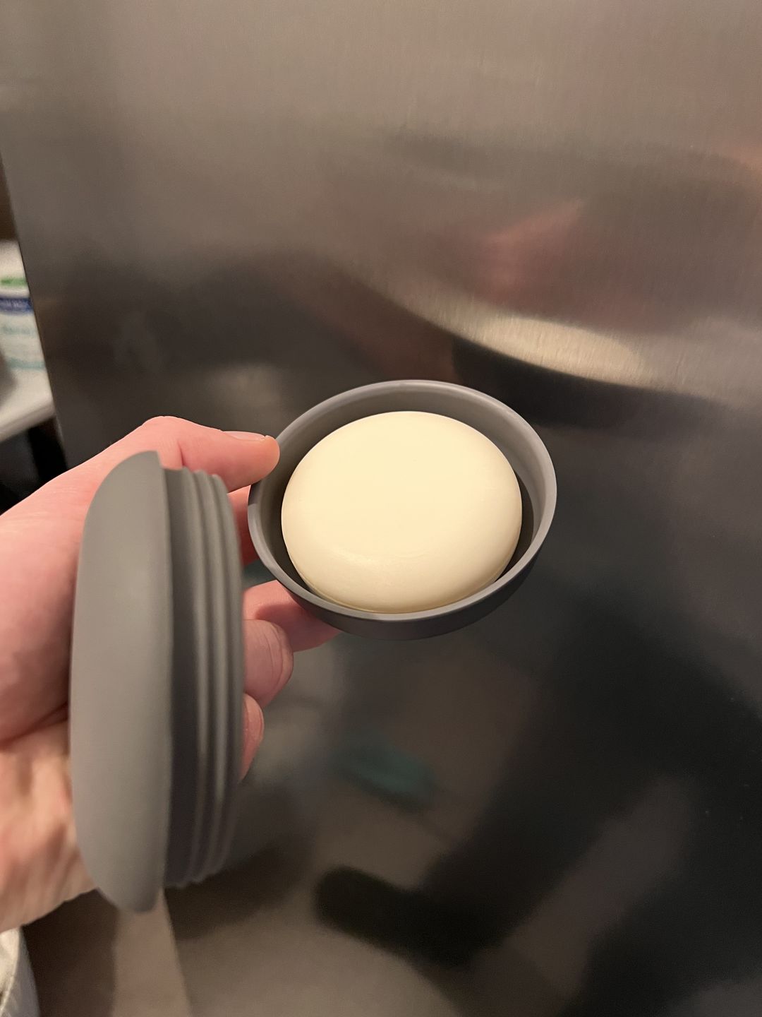 Customer photo review of Round Travel Soap Box - Smoke