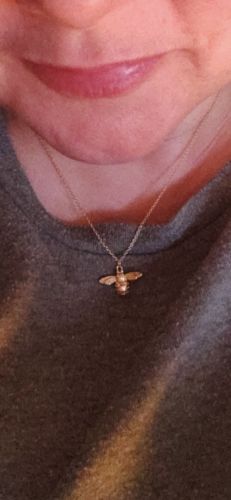 Customer photo review of Queen Bee Necklace (Gold)