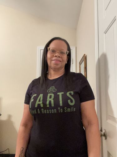 Customer photo review of FARTS T-shirt - Women's Black